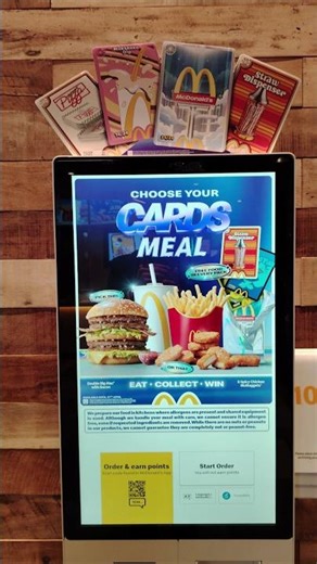 McDonald's UK Order Screen D6 Sheets March 2026