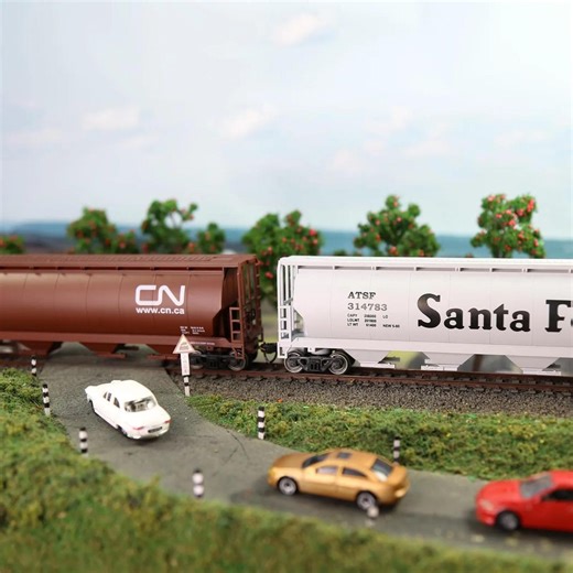 HO Scale Grain Covered Hopper Wagon Cylindrical 4-bay Train Freight Car Model - Etsy Australia