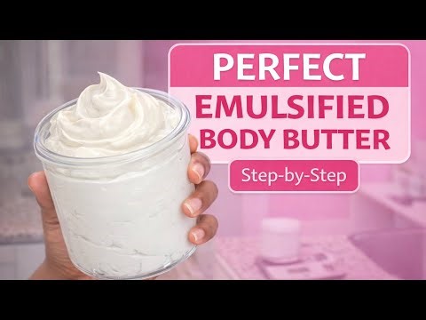 The Secret to Thick Emulsified Body Butter (Beginner Friendly Formula) | Skincare Business