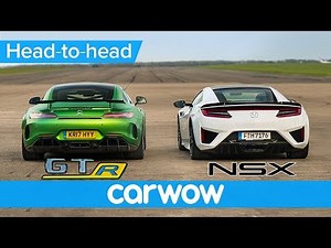 Honda (Acura) NSX vs Mercedes-AMG GT R – DRAG RACE, ROLLING RACE & BRAKE TEST | Head-to-Head