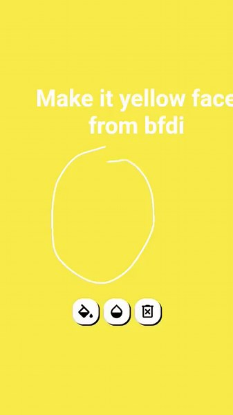 making yellow face from bfdi