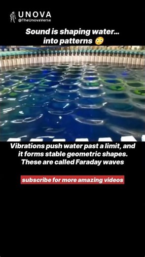 When Sound Turns Water Into Geometry 🔊💧