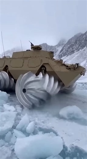 The Patria AMV an 8x8 combat-proven armored vehicle now enhanced with screw-propulsion pontoons for extreme snow and amphibious mobility.Where wheels fail, | Winder Shot