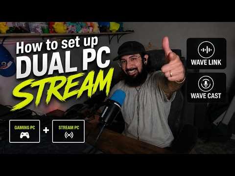 How to Set Up a DUAL PC Stream in 2026 | Wave Link + Wave Cast + Shure MV7+