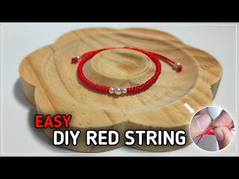 DIY Red String Bracelet - So Easy Anyone Can Make It!