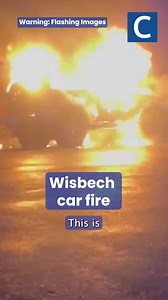 Firefighters were called to a huge car fire in Wisbech on Sunday (February 15). | Cambridgeshire Live