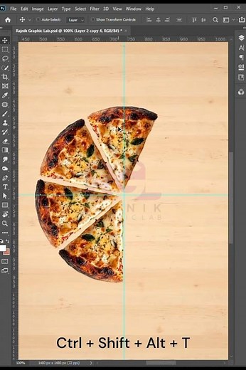 Step and Repeat in Photoshop | Quick Shortcut Trick #shorts #ytShorts #RajnikGraphicLab
