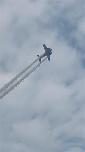 Matt Younkin Doing Aerobics in the Beechcraft 18 during EAA AirVenture 2025#oshkosh #osh25 #america