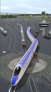 2 Kereta Cepat Melintasi Persilangan Turntable 2 Kereta Api #railtrack #train #railroad #railway