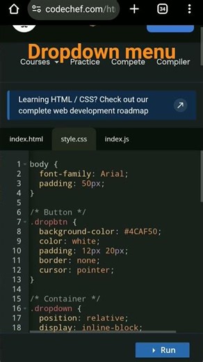 👍 Create Simple DropDown Menu (HTML, CSS) #drop down menu #menu #interesting #dropdowns