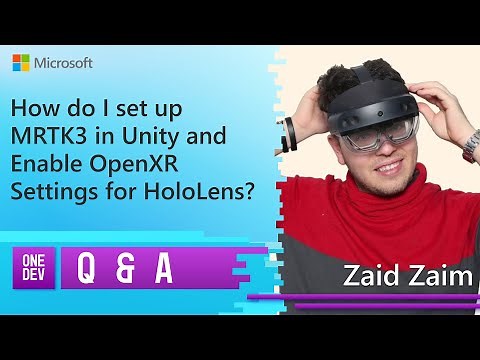 How do I set up MRTK3 in Unity and Enable OpenXR Settings for HoloLens?
