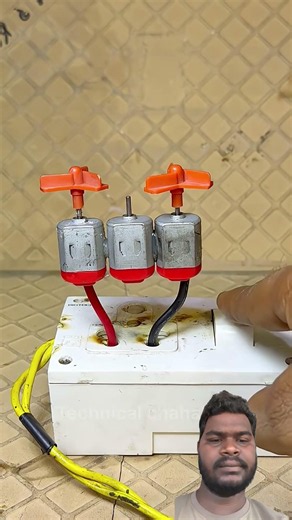 What will happen when 3 volts run the motor on 220V #electrical #experiment #science