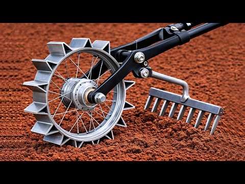 Billions of farmers attach a rake to a wheel rim! Turn old rakes into million-dollar tools