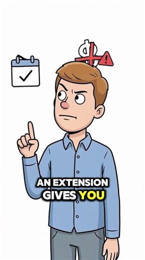 This ‘Secret’ IRS Trick 🤫 Gets You a Tax Extension Without Filing ANY Form! #shorts #taxhack