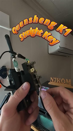 Quansheng UV-K1 Straight Key 2m CW #bkg