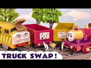 Truck Swap Toy Train Story with Diesel 10 and Troublesome Trucks