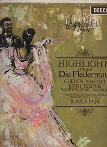 J. Strauss, Gueden, Kmentt, Köth, Resnik, Karajan - Die Fledermaus (Highlights)