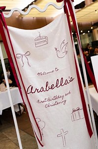 Custom Order | Fabric Event Sign | Linen Sign | Personalised Fabric Banner | Linen Backdrop | Wedding | Birthday | Party | Event - Etsy Australia