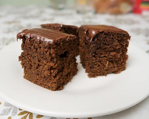Spice Cake With Chocolate Frosting - Mostly Mediterranean