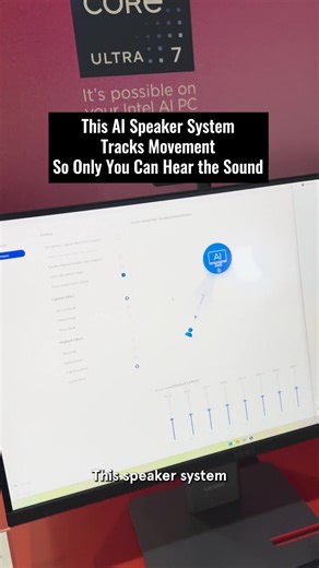 This is Lenovo’s Focus Sound technology that for the first time is being embedded into this all-in-one computer called the ThinkCentre M90a Pro Gen 6. It’s going on sale for $2,539 in Q1 of 2025.