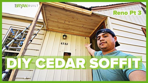 DIY Cedar Soffit & Tongue and Groove Porch Ceiling | We Bought an Auction House PT 4