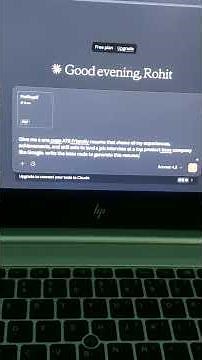 ATS Friendly Resume using claude.ai and Overleaf