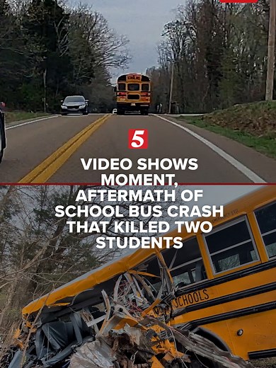 Content Advisory: This video shows the moment and immediate aftermath of a crash involving a Montgomery Co. Kenwood Middle School bus that killed two students and injured several others.