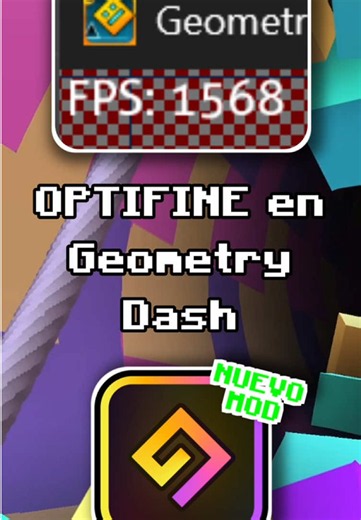 OptiFine en Geometry Dash #geometrydash #gdtiktok | Geometry Dash