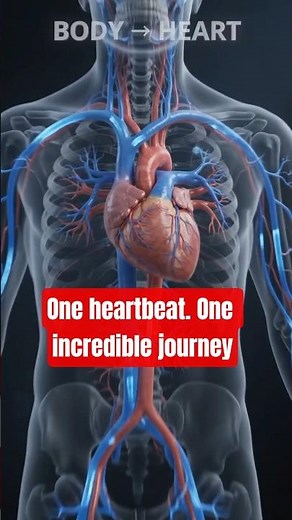 How Your Heart Pumps Blood Every Second 🩸 | #heart #bloodflow #circulatorysystem #medicalanimation