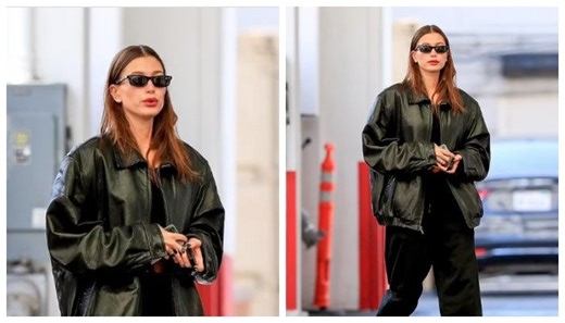 Hailey Bieber nails street style: see pics