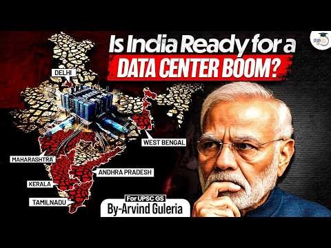 Why India is Not Ready for the Data Center Boom Yet? | Big Challenges Explained | StudyIQ IAS