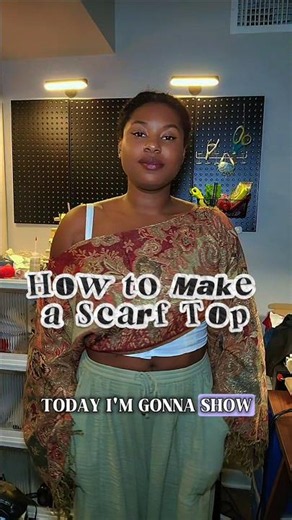 How to make a scarf top! #memadewardrobe #sewingtutorial #sewingforbeginners