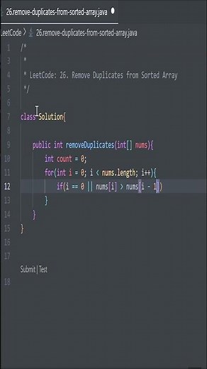 Remove Duplicates from Sorted Array | Microsoft Interview Question | LeetCode 26 #leetcode#microsoft