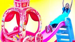 Wendy and Liam pretend play with fun inflatable toys! Uncle K takes them to the park to play with the see-saw, princess carriage, slide, ballpit, and more! Fun video for kids. Subscribe for notifications to new videos: https://www.youtube.com/channel/UCgFXm4TI8htWmCyJ6cVPG_A?sub_confirmation=1 Check out our latest videos playlist: https://www.youtube.com/watch?v=fsHnS3mZglg&list=PL5gq3QGk5j3hRwpMNKQ9L5NyUt3FiTmSy Enjoy more fun pretend play kids videos: Ice Cream Drive Thru https://youtu.be/srRn