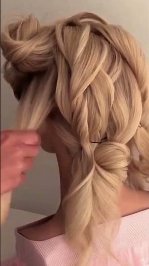 Elegant braided bun hack you need to try #hairinspo #easyhairstyle #updotutorial