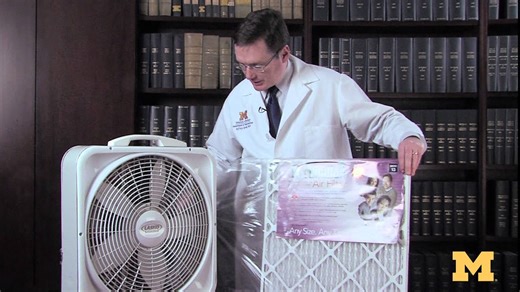 Here’s how to make a homemade air cleaner.