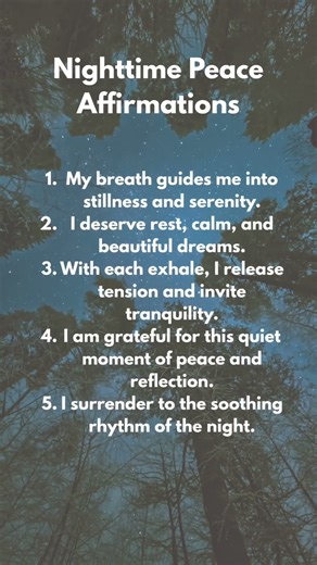Nighttime Affirmations #daily