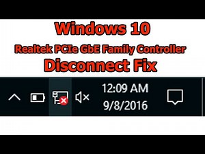 Internet Disconnect (Realtek PCIe GbE Family Controller)