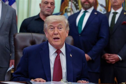 Trump tells CBS reporter 'out' as he abruptly ends Oval Office press conference