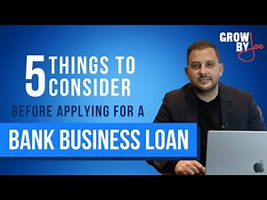 5 Things to Consider Before Applying for a Bank Business Loan