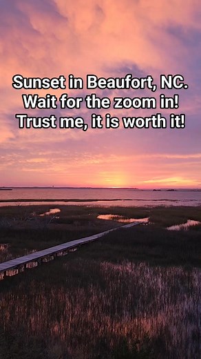 Look what goes sailing by in the Beaufort, NC sunset! | Why Beaufort NC