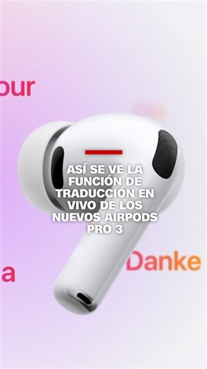 #Apple presentó una nueva función de traducción de idiomas en vivo para sus audífonos AirPods Pro 3. Mira cómo funciona. | CNN en Español