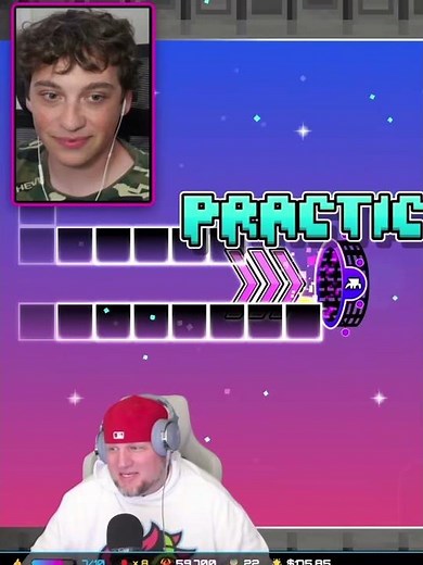 ‪@Vortrox‬ PLAYED MY GEOMETRY DASH LEVEL #vortrox #djlefave #geometrydash #gd