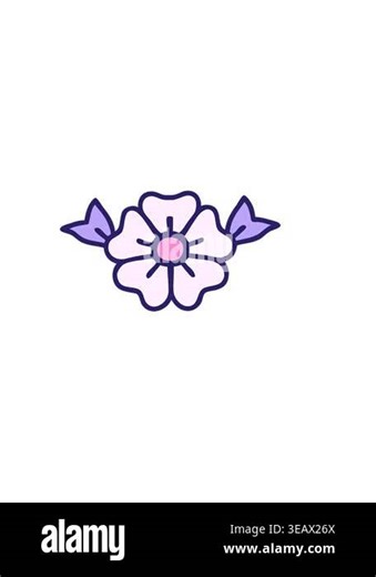 horizontally vibrating animation of floral decorative flower Stock Video Footage - Alamy