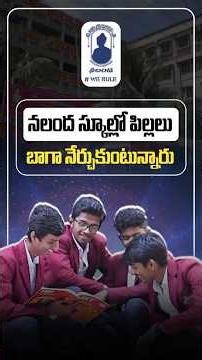 Smart Study Plan for Competitive Exams in School | Nalanda Educational Institutions #stemlearning