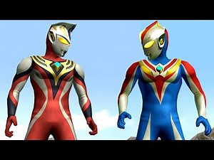 Ultraman Justice Crusher & Ultraman Cosmos Future - TAG HD Remaster Battle Mode ★Play ウルトラマン FE3