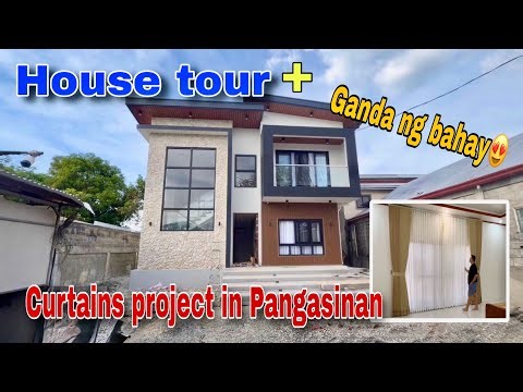 House tour + Curtains project in Pangasinan , napaka-gandang bahay ang ating napuntahan