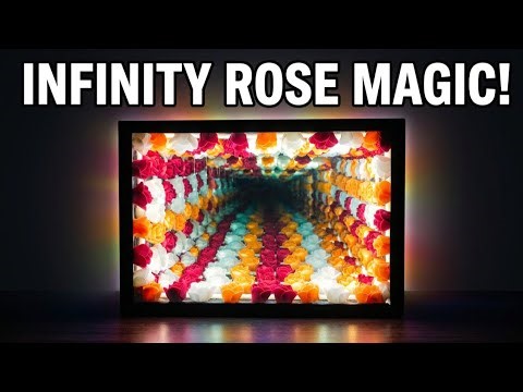 🌹How to make infinity rose lamp 🌹⚘️|Magical LED Illusion Tutorial 🔥