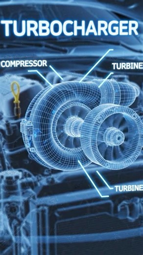 How A Turbocharger Works ? | 3D Engineering Animation 🛞🛠️ #youtube #shorts #viralvideo #facts