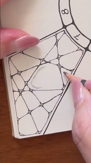 簡単ゼンタングル・エンツェッペルを描く #ゼンタングル #zentangle #drawing #ペン画